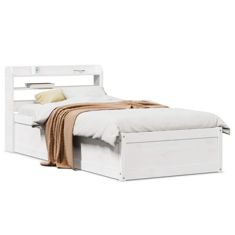 Łóżko drewniane WaszeMeble 75x190 cm biała WM-3307108 1 szt.