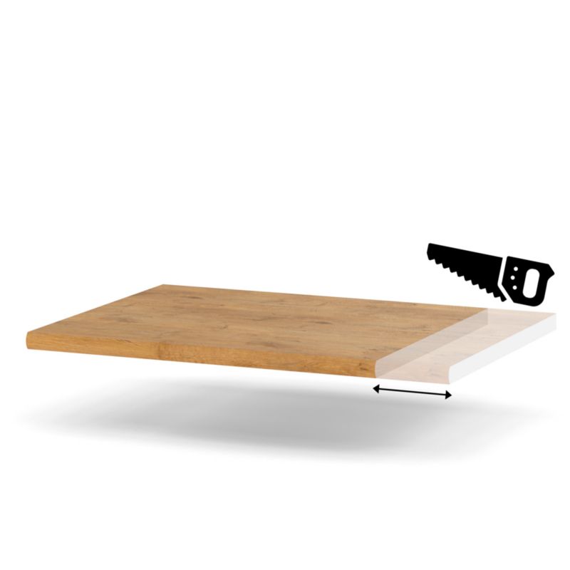 Blat Kuchenny Hurtownia-Mebli 28mm Blande 50-59 59cm Dąb Lancelot 59x60x cm 1szt.