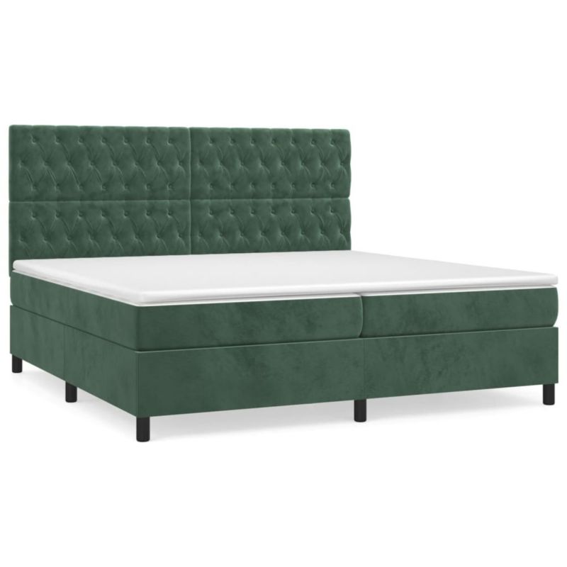 Łóżko kontynentalne WaszeMeble 200x200 cm zielone WM-3143226 1 szt.