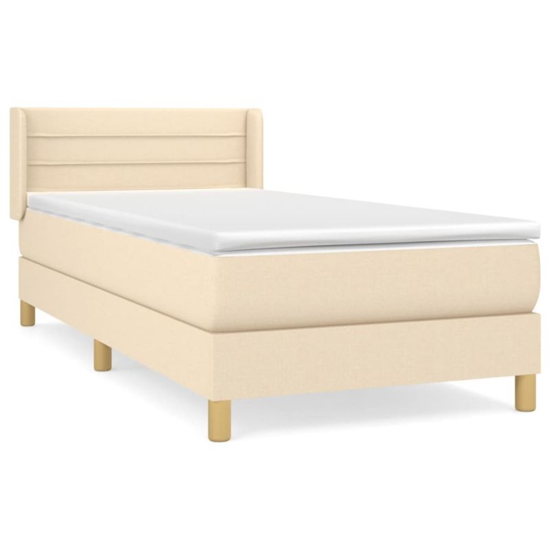 Łóżko z materacem WaszeMeble 80x200 cm kremowy WM-3130310 1 szt.