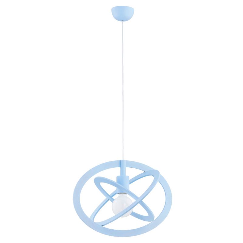 Lampa wisząca Alfa Gradi niebieska wym: 90 x 48 x 34 cm 1xE27 x 15W 1 szt.