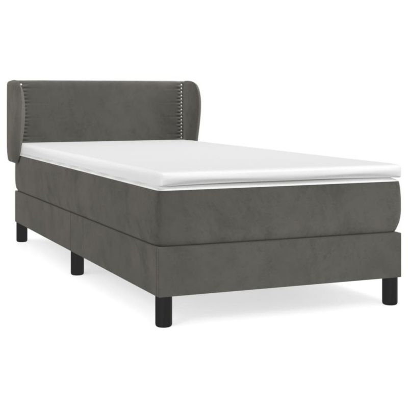 Łóżko kontynentalne WaszeMeble 90x190 cm ciemnoszary WM-3127404 1 szt.