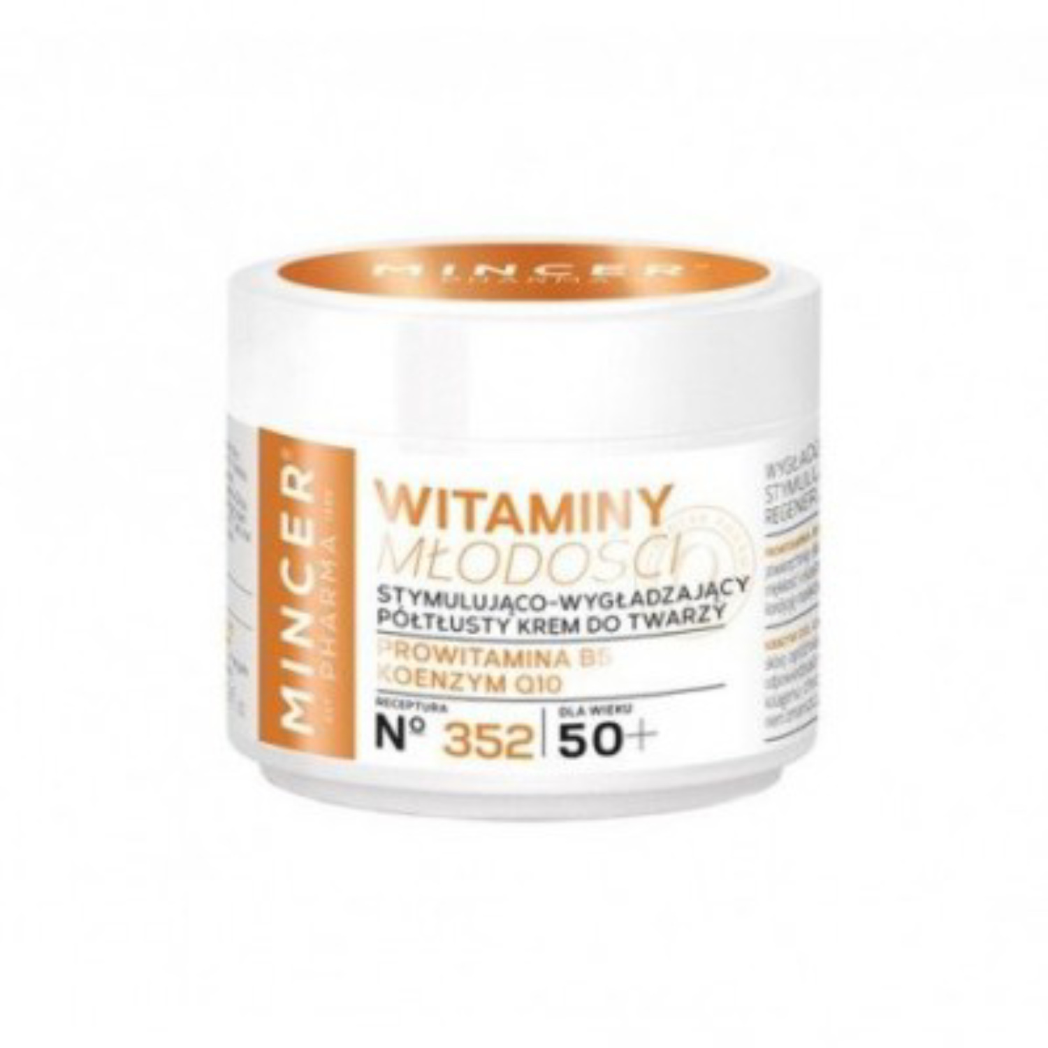 Mincer pharma witaminy młodości - stymulująco-wygładzający do twarzy 50+, 50 ml