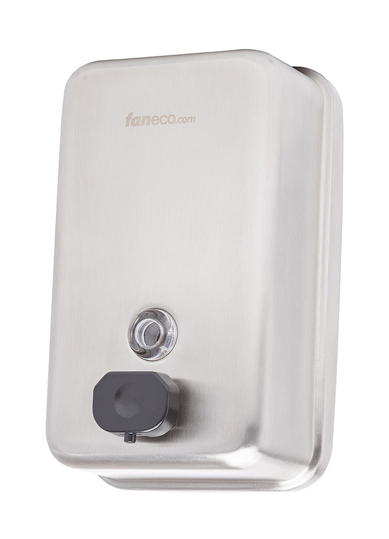 Faneco Top dozownik do mydła 1000 ml ścienny stal szczotkowana S1000SPB