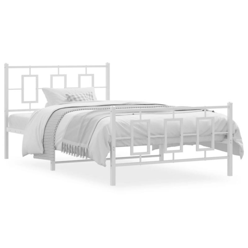 Łóżko metalowe WaszeMeble 107x203 cm biała WM-374304 1 szt.