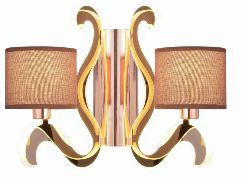 Kinkiet ścienny Candellux Ambrosia miedź-brązowy 4 x E14 x 40W IP20 wym: 30 x 35 x 20 cm - 1 szt.