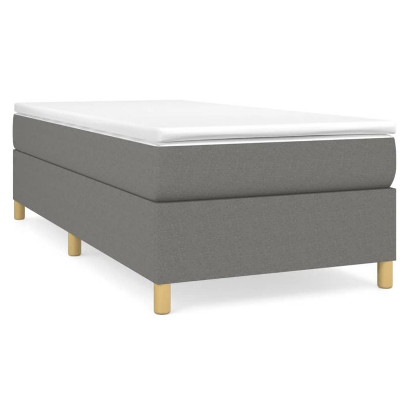 Łóżko kontynentalne WaszeMeble 100x200 cm ciemnoszara WM-3144499 1 szt.