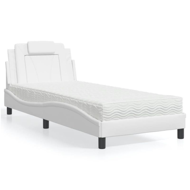 Łóżko tapicerowane WaszeMeble 80x200 cm białe WM-3208755 1 szt.