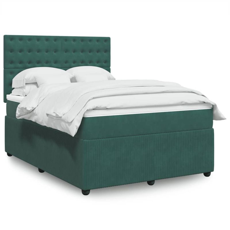 Łóżko z materacem WaszeMeble 140x190 cm zielony WM-3292349 1 szt.