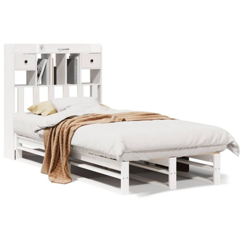 Łóżko drewniane WaszeMeble 75x190 cm białe WM-3323975 1 szt.