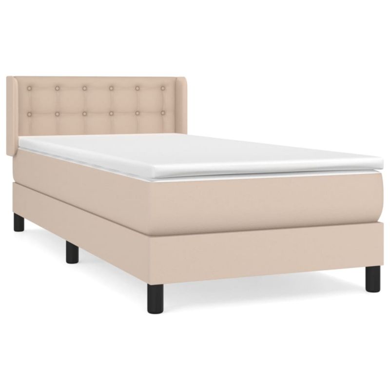 Łóżko z materacem tapicerowane WaszeMeble 80x200 cm brąz WM-3130750 1 szt.