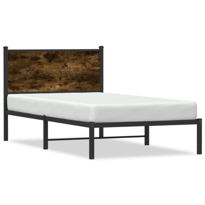Łóżko metalowe WaszeMeble 100x200 cm dąb WM-4007662 1 szt.