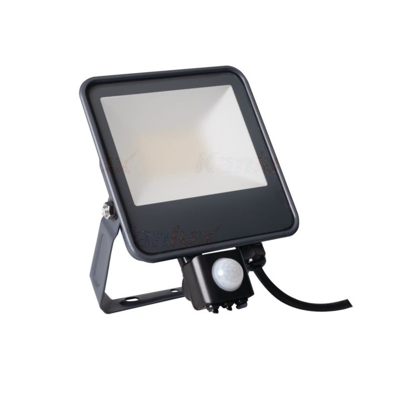 Naświetlacz LED z czujnikiem ruchu Kanlux czarno-transparentny LED 30W 4000K 3450lm IP44 wym: 18,6 x 13,5 x 5,6 cm - 1 szt.
