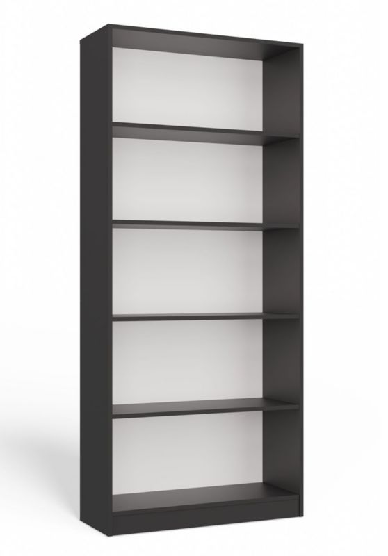 Regał Topeshop Onyx R80 ANTRACYT 80x182x30 cm 1 szt.