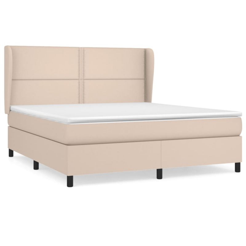 Łóżko z materacem tapicerowane WaszeMeble 180x200 cm brąz WM-3128990 1 szt.