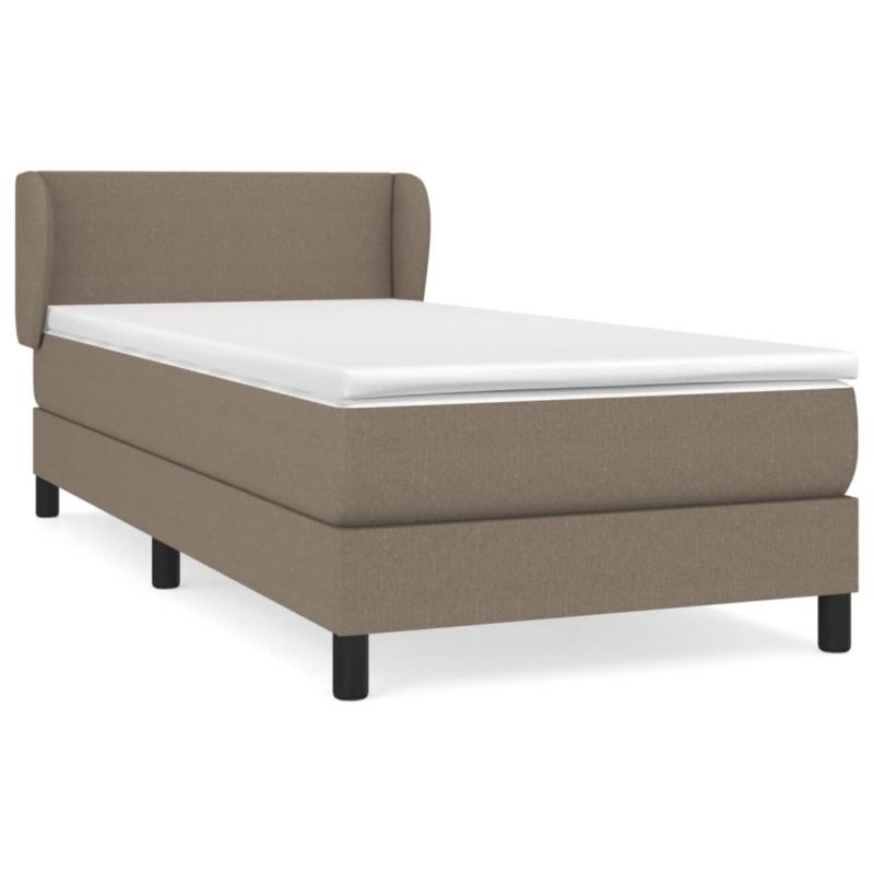 Łóżko z materacem tapicerowane WaszeMeble 90x190 cm taupe WM-3126049 1 szt.