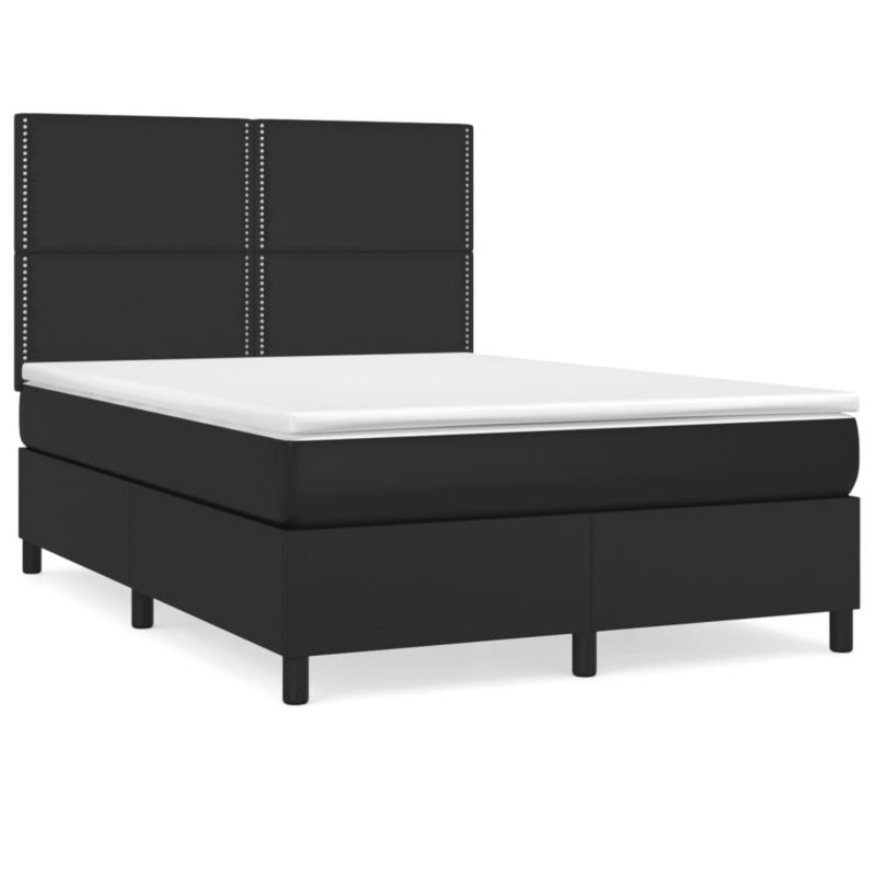 Łóżko kontynentalne WaszeMeble 140x200 cm czarne WM-3142785 1 szt.