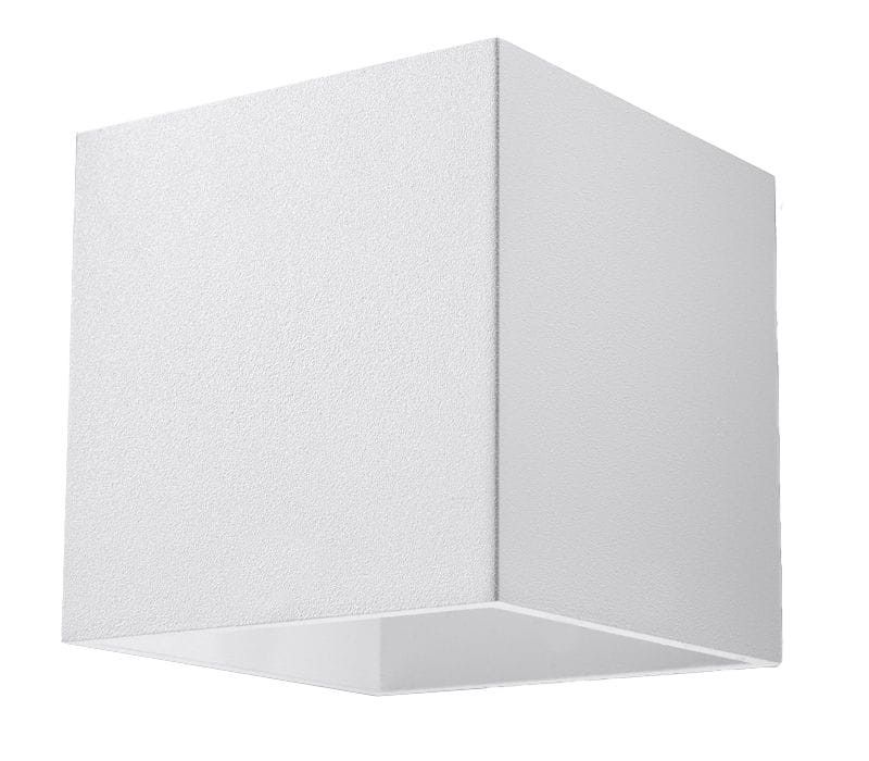 Kinkiet ścienny Sollux Lighting Quad biały 1 x G9 x 40W IP20 wym: 10 x 12 x 12 cm - 1 szt.