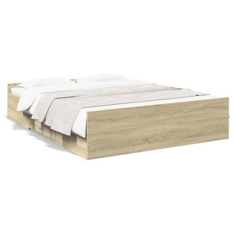 Łóżko drewniane WaszeMeble 140x200 cm brązowe WM-3280295 1 szt.