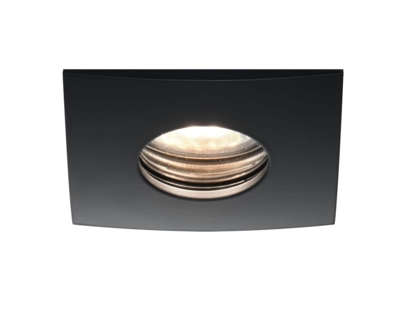 Oprawa sufitowa wpuszczana Candellux Sh czarna 1 x MR16 x 50W IP20 wym: 3,7 x 8,4 x 8,4 cm kwadratowa - 1 szt.