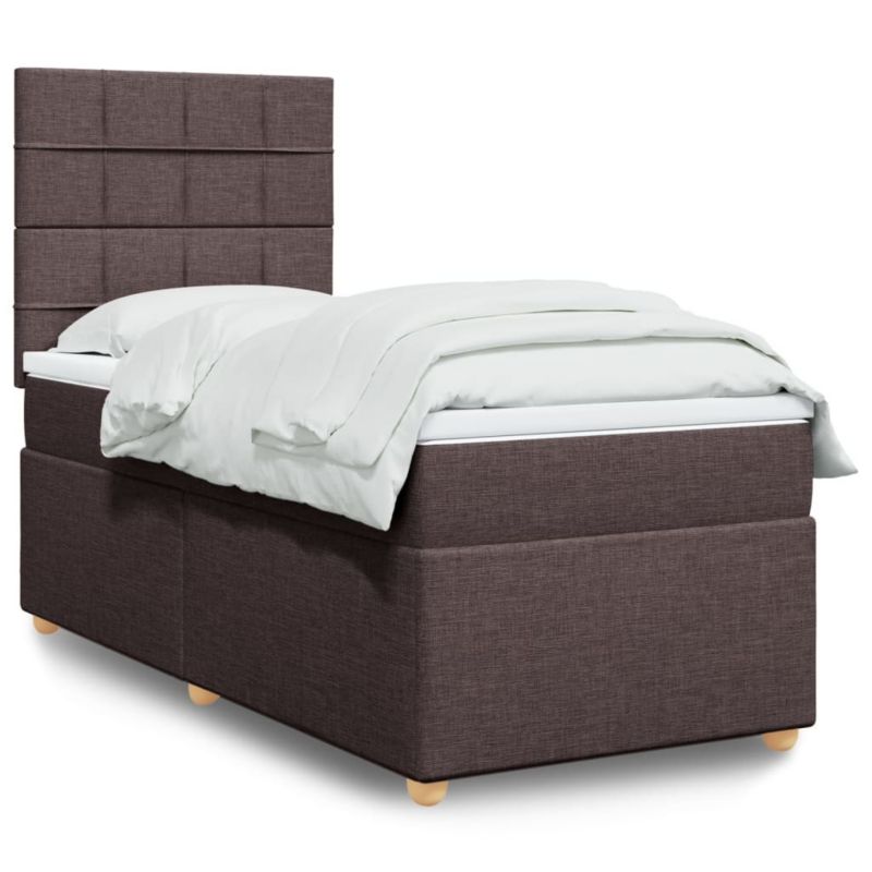 Łóżko kontynentalne WaszeMeble 90x200 cm brązowe WM-3291166 1 szt.