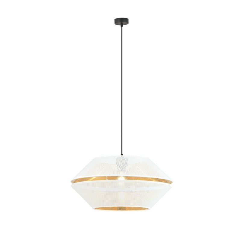 Lampa sufitowa Emibig Malia czarno-złota-biała wym: 125 x 42 x 42 cm 1xE27 x 15W 1 szt.