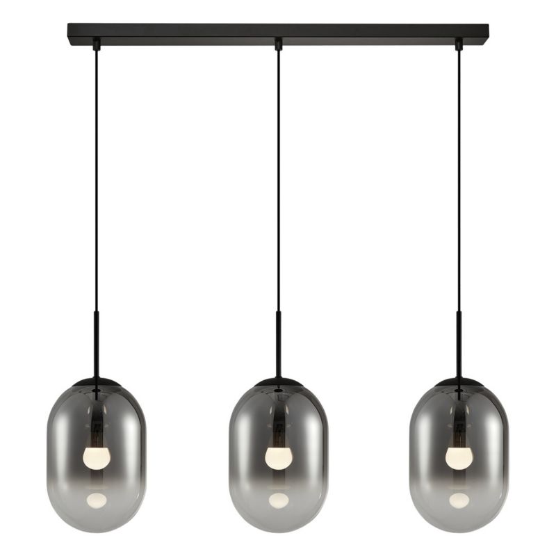 Lampa sufitowa wisząca Milagro Alias 3218 czarna szerokość 83 cm 3xE14 x 40W 1 szt.