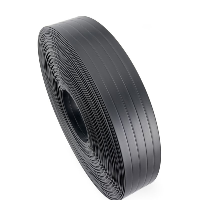Taśma ogrodzeniowa PCV 19cm, listwa do przetłoczeń ogrodzeń panelowych premium, 900 g/m2, antracyt, 50m
