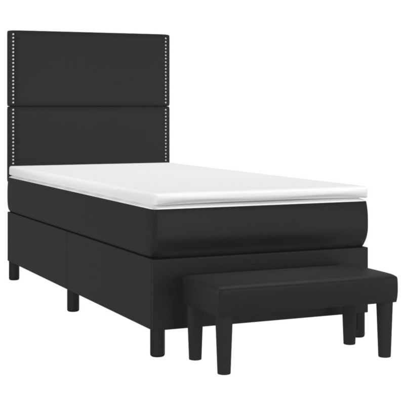 Łóżko kontynentalne WaszeMeble 80x200 cm czarne WM-3137569 1 szt.