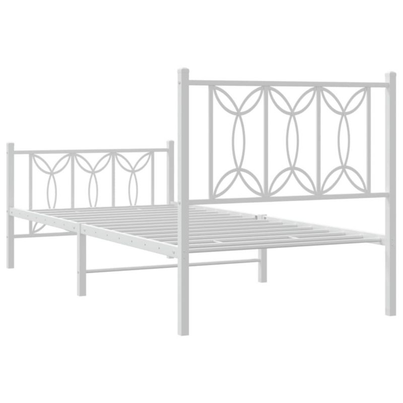 Łóżko metalowe WaszeMeble 80x200 cm biała WM-376186 1 szt.