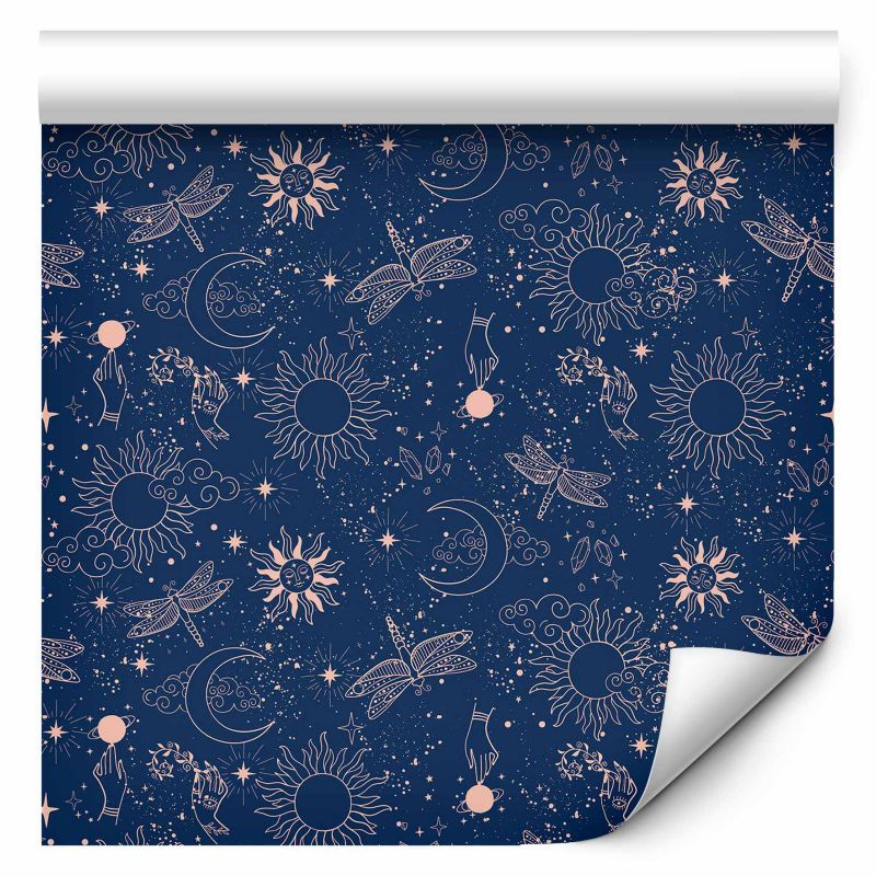 Tapeta flizelinowa Artgeist 110g/m2 Tła i desenie niebieska 50x1000 (10 części) 10168ja rolka 1 szt