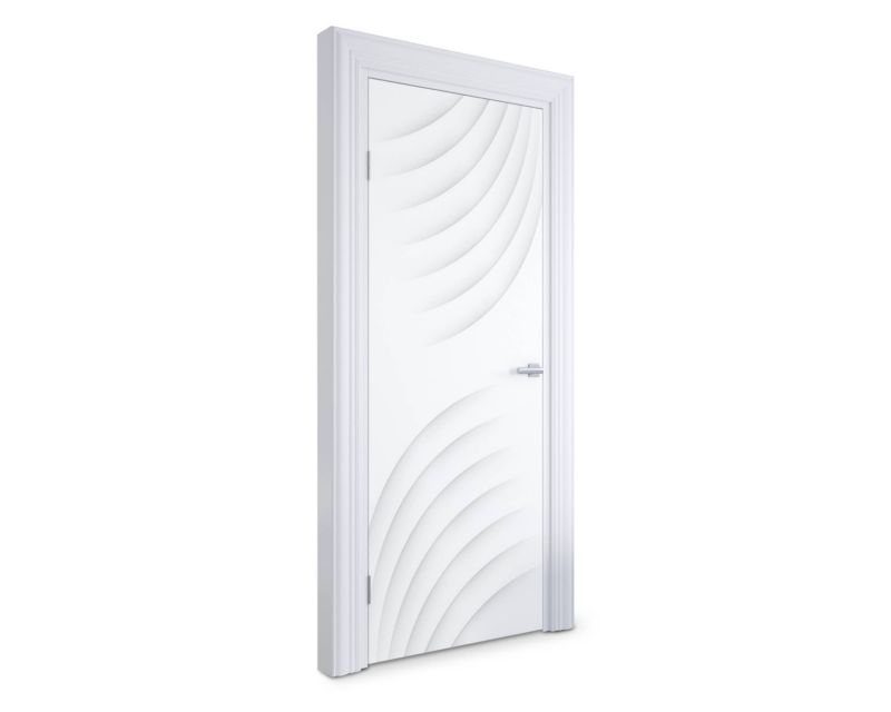 Samoprzylepna naklejka na drzwi Wallfluent 75x205 cm Abstrakcyjne fale 1 szt.