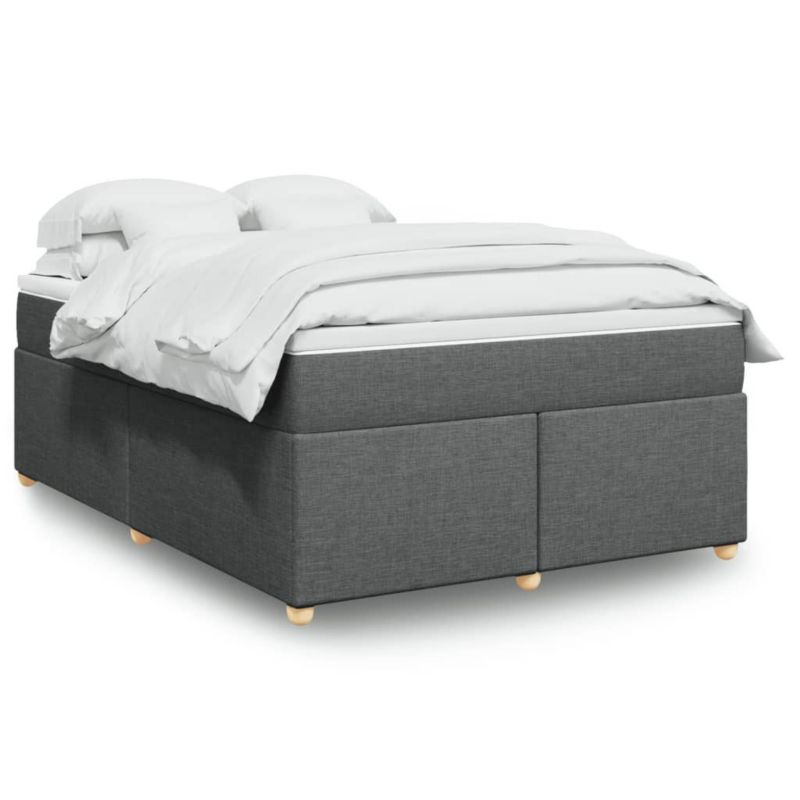 Łóżko kontynentalne WaszeMeble 140x190 cm ciemnoszara WM-3285374 1 szt.