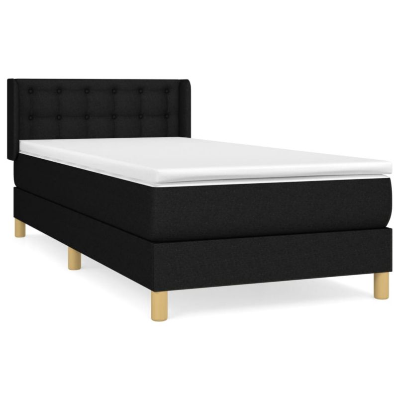 Łóżko z materacem WaszeMeble 80x200 cm czarny WM-3130547 1 szt.