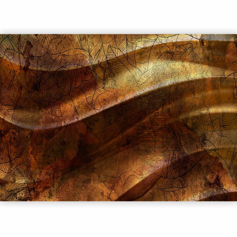 Fototapeta flizelinowa Artgeist 110g/m2 Kwiaty brązowa 100x70 (2 części) 0894aa rolka 1 szt