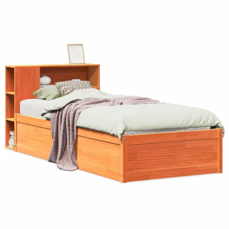 Łóżko drewniane WaszeMeble 75x190 cm brąz WM-3323442 1 szt.