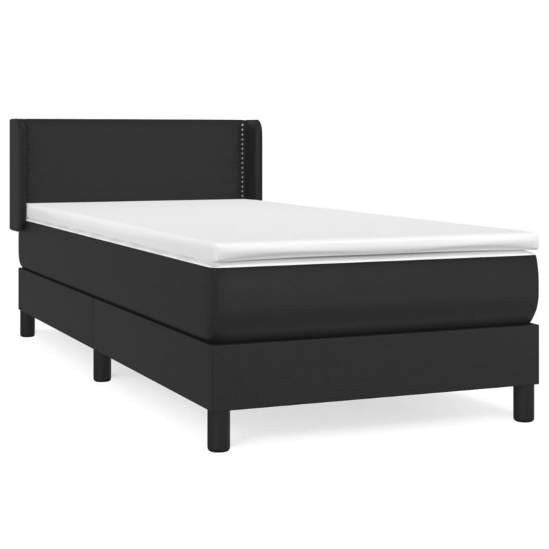 Łóżko kontynentalne WaszeMeble 90x200 cm czarne WM-3130697 1 szt.