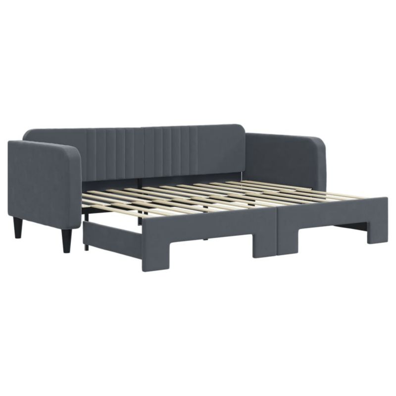 Łóżko dzienne WaszeMeble 90x200 cm rozsuwane szare WM-3197064 1 szt.