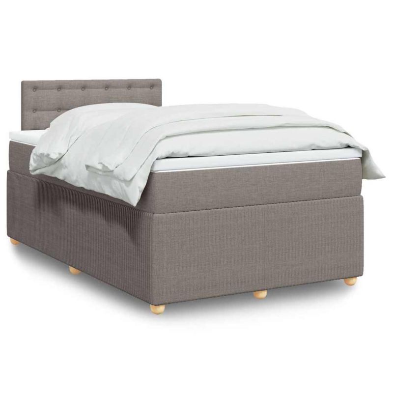 Łóżko z materacem WaszeMeble 120x200 cm taupe WM-3287441 1 szt.