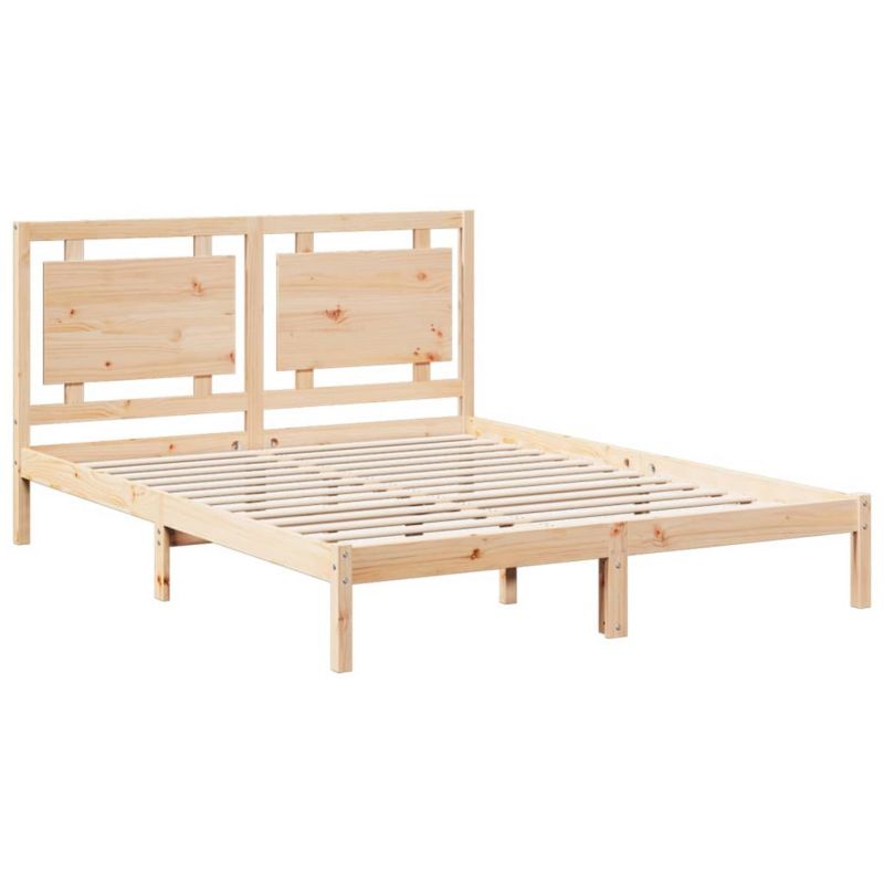 Łóżko drewniane WaszeMeble 160x220 cm brązowe WM-3309203 1 szt.