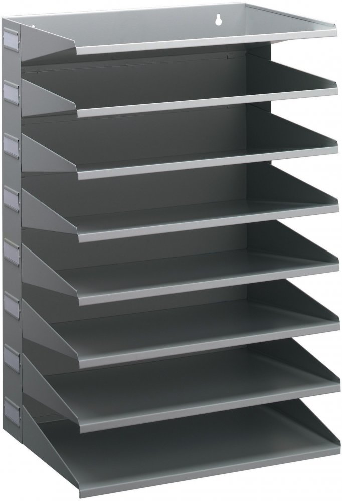 Sorter do dokumentów Durable, 540x360x250mm, A4, 8 półek, szary
