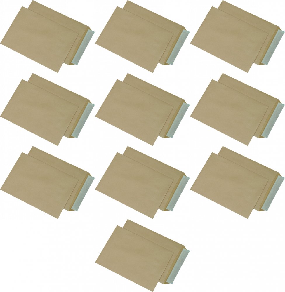 10x Koperta standardowa NC, C5, z paskiem HK, 50 sztuk, brązowy