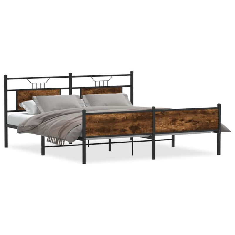 Łóżko metalowe WaszeMeble 180x200 cm brąz WM-3325114 1 szt.