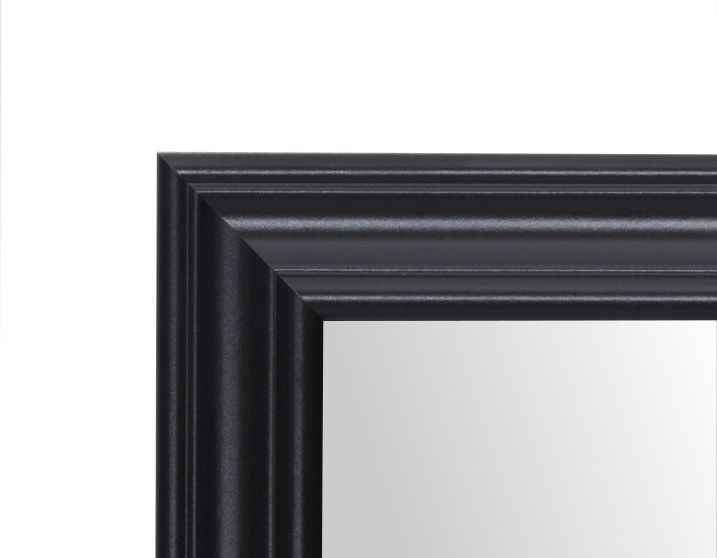 Stylowe lustro Profilmat w czarnej ozdobnej retro ramie 70X60cm 1szt.