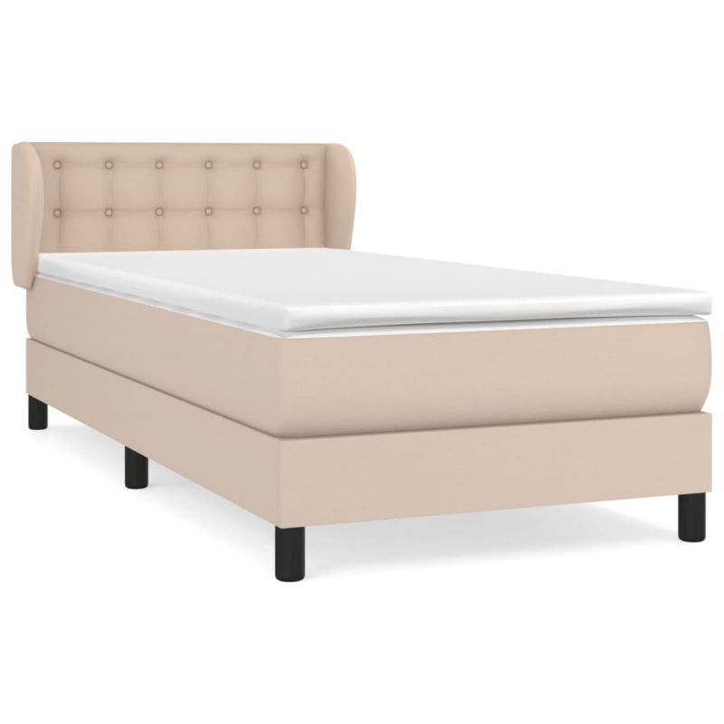 Łóżko z materacem tapicerowane WaszeMeble 80x200 cm brąz WM-3127282 1 szt.