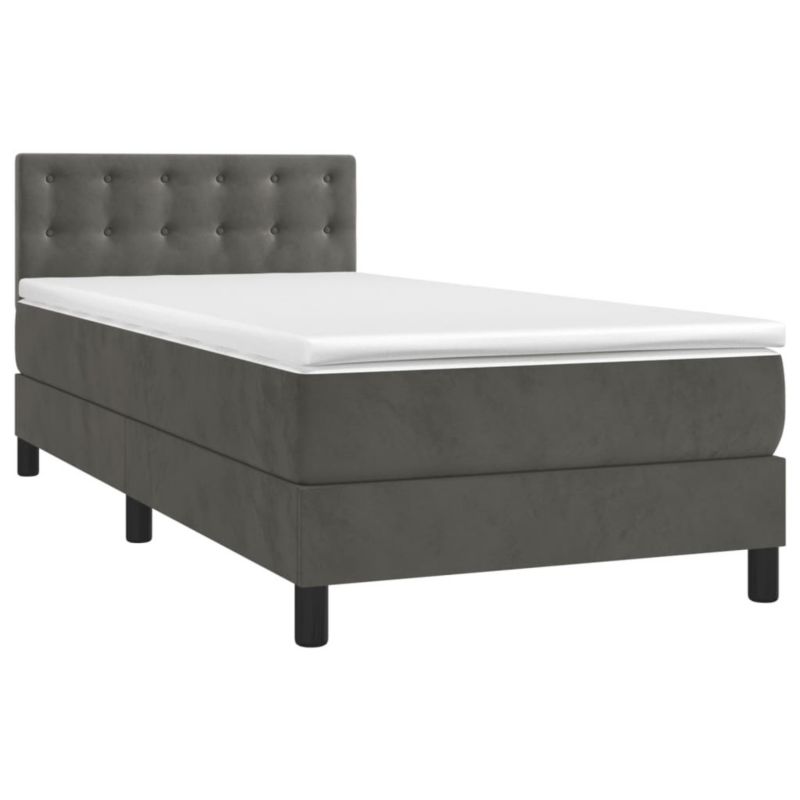Łóżko kontynentalne WaszeMeble 80x200 cm szary WM-3134610 1 szt.