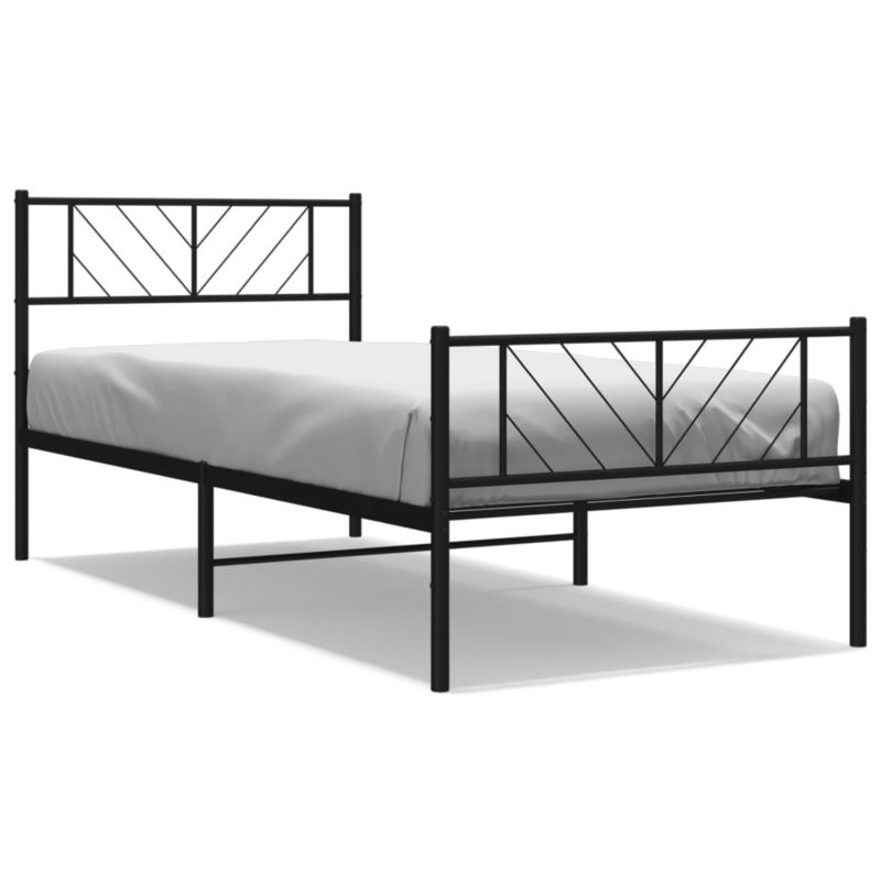 Łóżko metalowe WaszeMeble 90x190 cm czarny WM-372189 1 szt.