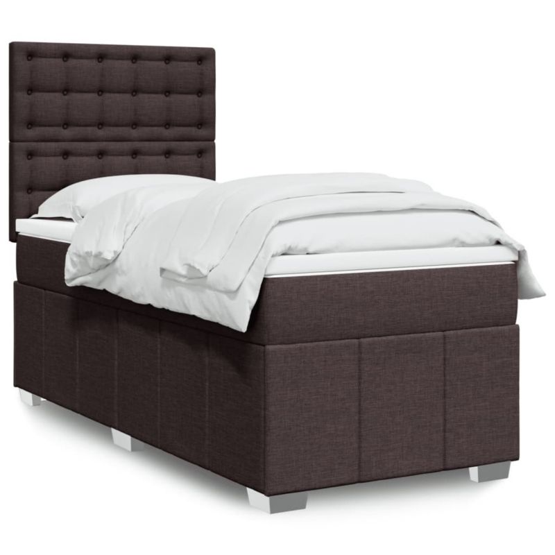 Łóżko kontynentalne WaszeMeble 100x200 cm brązowe WM-3293896 1 szt.