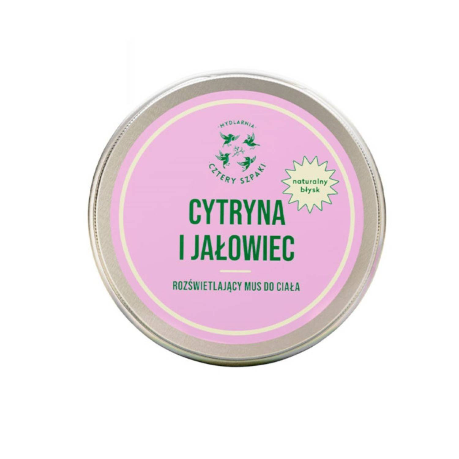Cztery szpaki - rozświetlający mus do ciała, cytryna i jałowiec, 150 ml