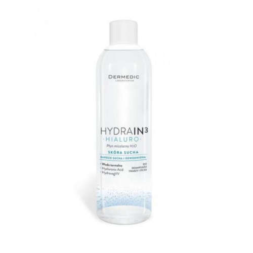 Dermedic hydrain 3 hialuro - płyn micelarny h2o, 200 ml